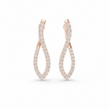 Twisted Spiral Leaf Diamond Grandeur
