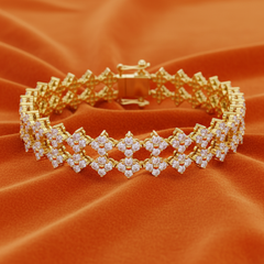 Four-Leaf Clover Floral Cluster Diamond