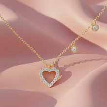 Load image into Gallery viewer, Open Heart with Bezel-Set Diamond