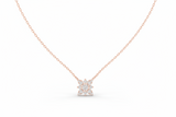 Elegant Floral Silhouette Diamond Celestial