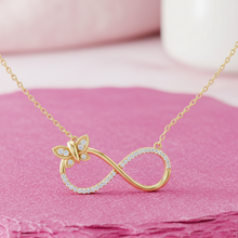 Load image into Gallery viewer, Infinity Butterfly Wing Loop Diamond Radiance