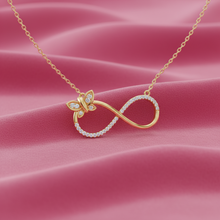 Load image into Gallery viewer, Infinity Butterfly Wing Loop Diamond Radiance