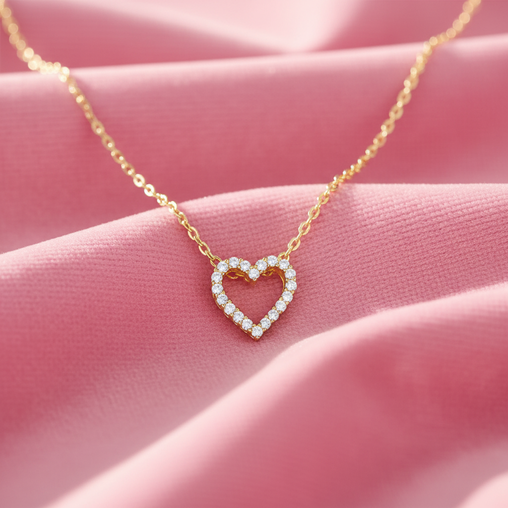Diamond Heart Silhouette Diamond Celestial