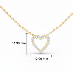 Diamond Heart Silhouette Diamond Celestial