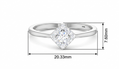 Four Square-Cluster Halo Diamond
