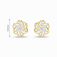Luminous Diamond Swirl Sunburst Radiant Design