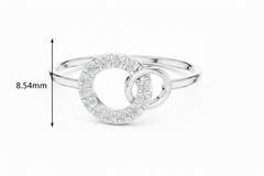 Concentric Loop Contemporary Link Diamond