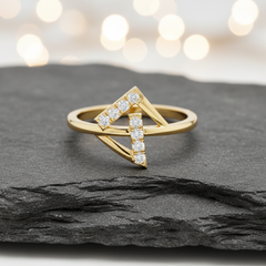 Sculpted Diamond Link Integrated Box Clasp Statement Piece