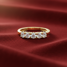 Load image into Gallery viewer, Five-Stone Linear Diamond