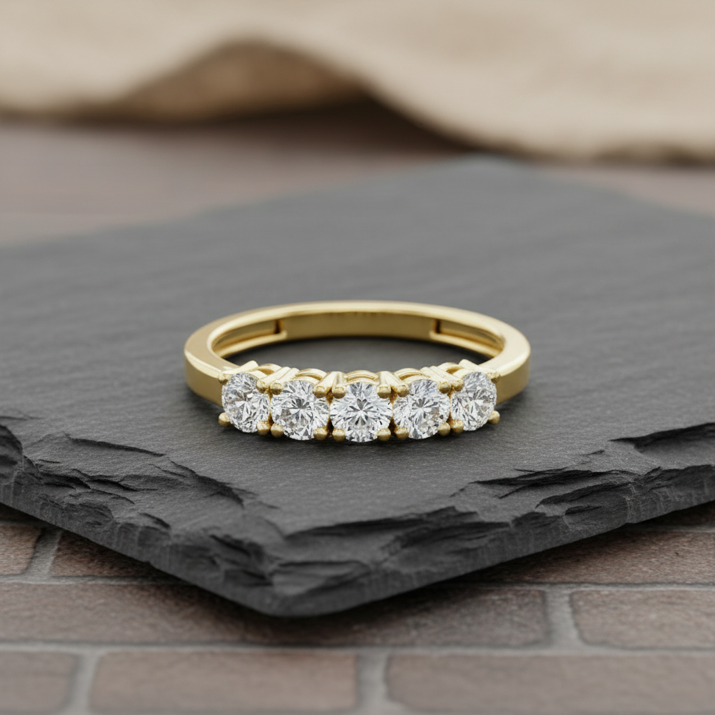 Five-Stone Linear Diamond