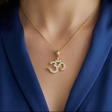 Aum Symbol Diamond Pendant