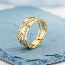 Load image into Gallery viewer, Angled Flowing Diagonal Diamond Radiance