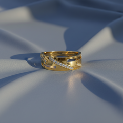 Angled Flowing Diagonal Diamond Radiance