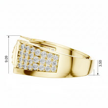 Load image into Gallery viewer, Textured Rectangular Diamond