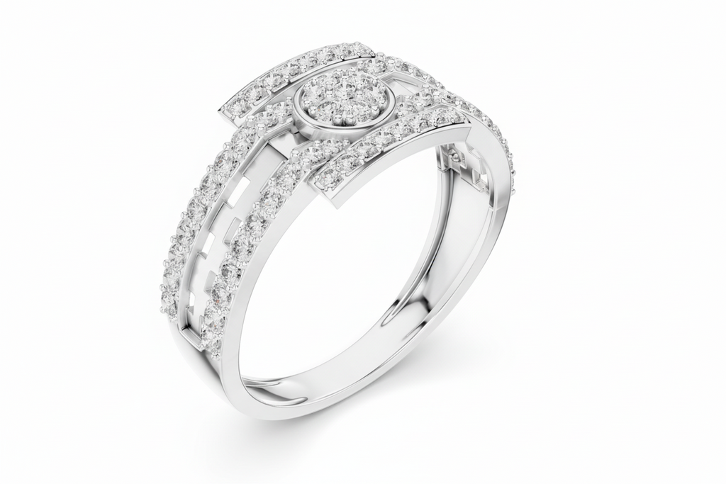 Interlocking Circle & Bar Diamond