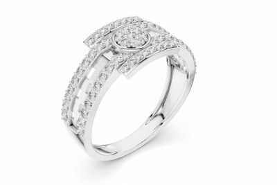 Interlocking Circle & Bar Diamond