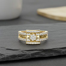 Load image into Gallery viewer, Interlocking Circle &amp; Bar Diamond