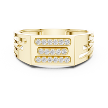 Load image into Gallery viewer, Triple Row Diamond Bar