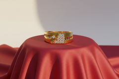 Asymmetrical Pavé Diamond