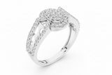 Oval Filigree Diamond