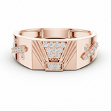 Proportioned Diamond Sculptural Tapered Architectural Narrowing Three Dimensiona