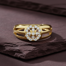 Load image into Gallery viewer, Split-Shank Diamond Open Airy Medallion Romantic Halo Delicate