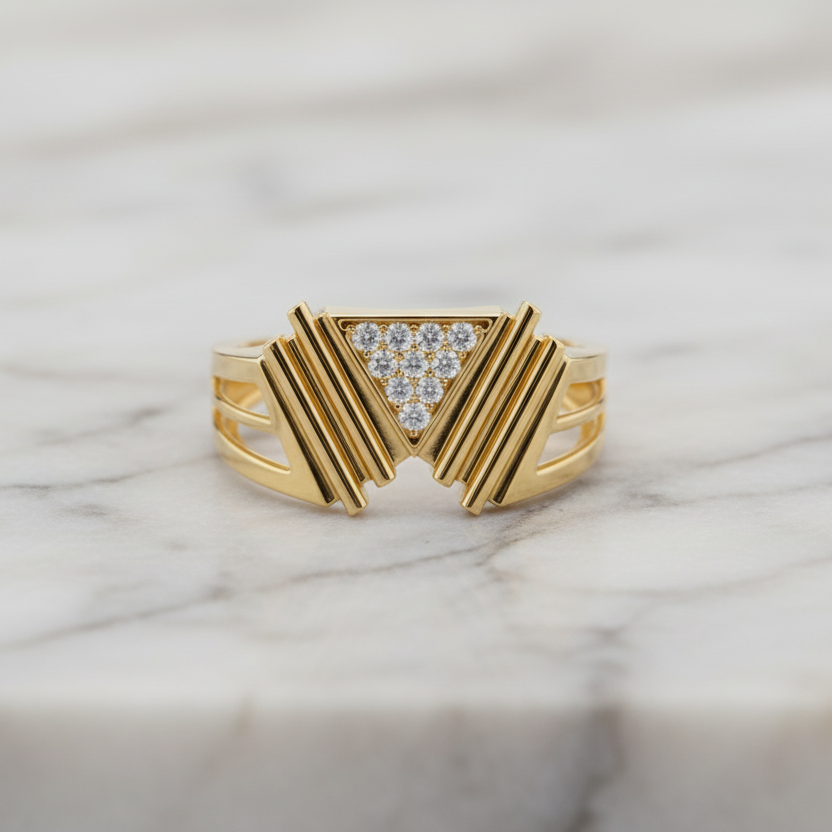 Linear-Etched Diamond