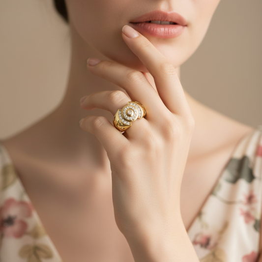 Modern Concentric Circle Diamond