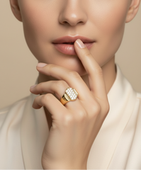 Vertical-Tablet Pave Diamond