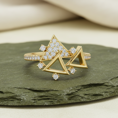 Filigree Floral Diamond Statement