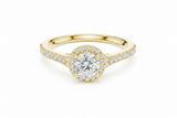 0.50 ctw Center with 0.34 ctw side stone