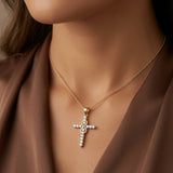 Eternal Cross with Infinity  Diamond Symbol Statement