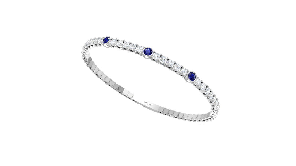 Minimalist Sapphire Accent