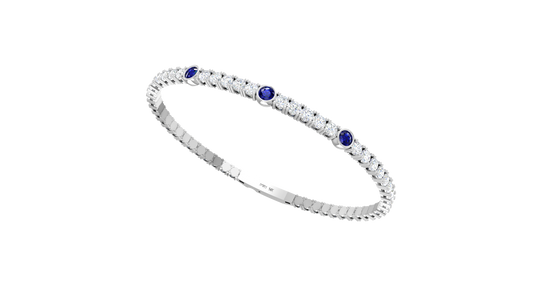 Minimalist Sapphire Accent