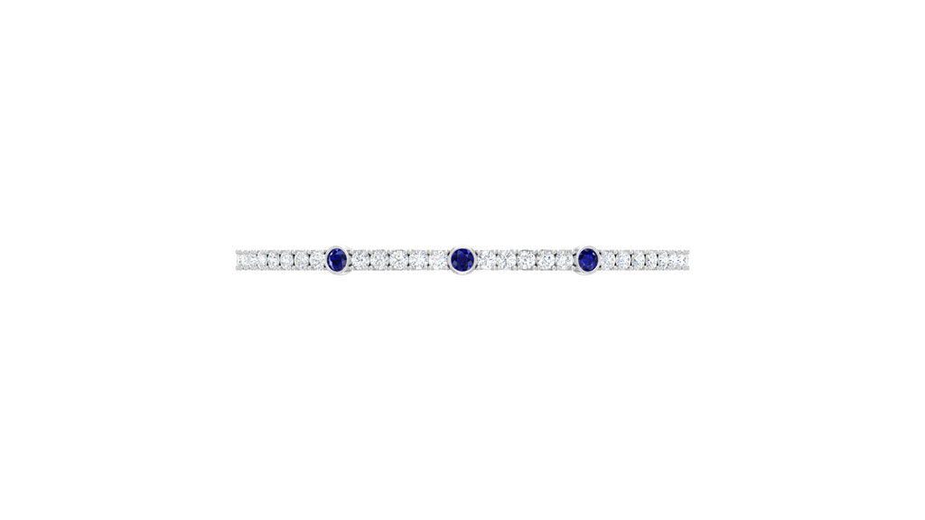 Minimalist Sapphire Accent