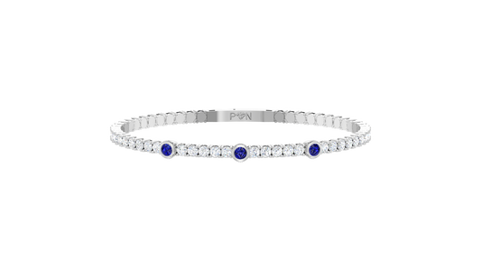 Minimalist Sapphire Accent