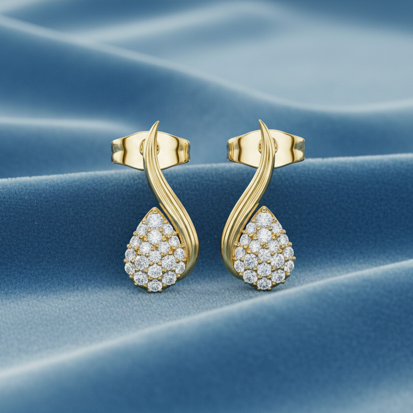 Diamond Teardrop Twist