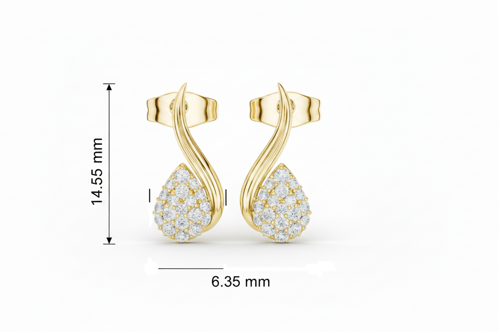 Diamond Teardrop Twist