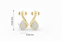 Diamond Teardrop Twist