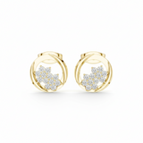 Gold Swirl Flower Clusterf Diamond