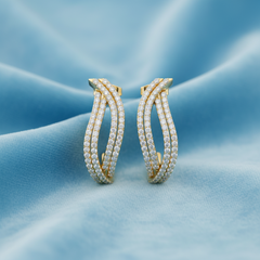Crystal Pavé Ear-Cuff Diamond