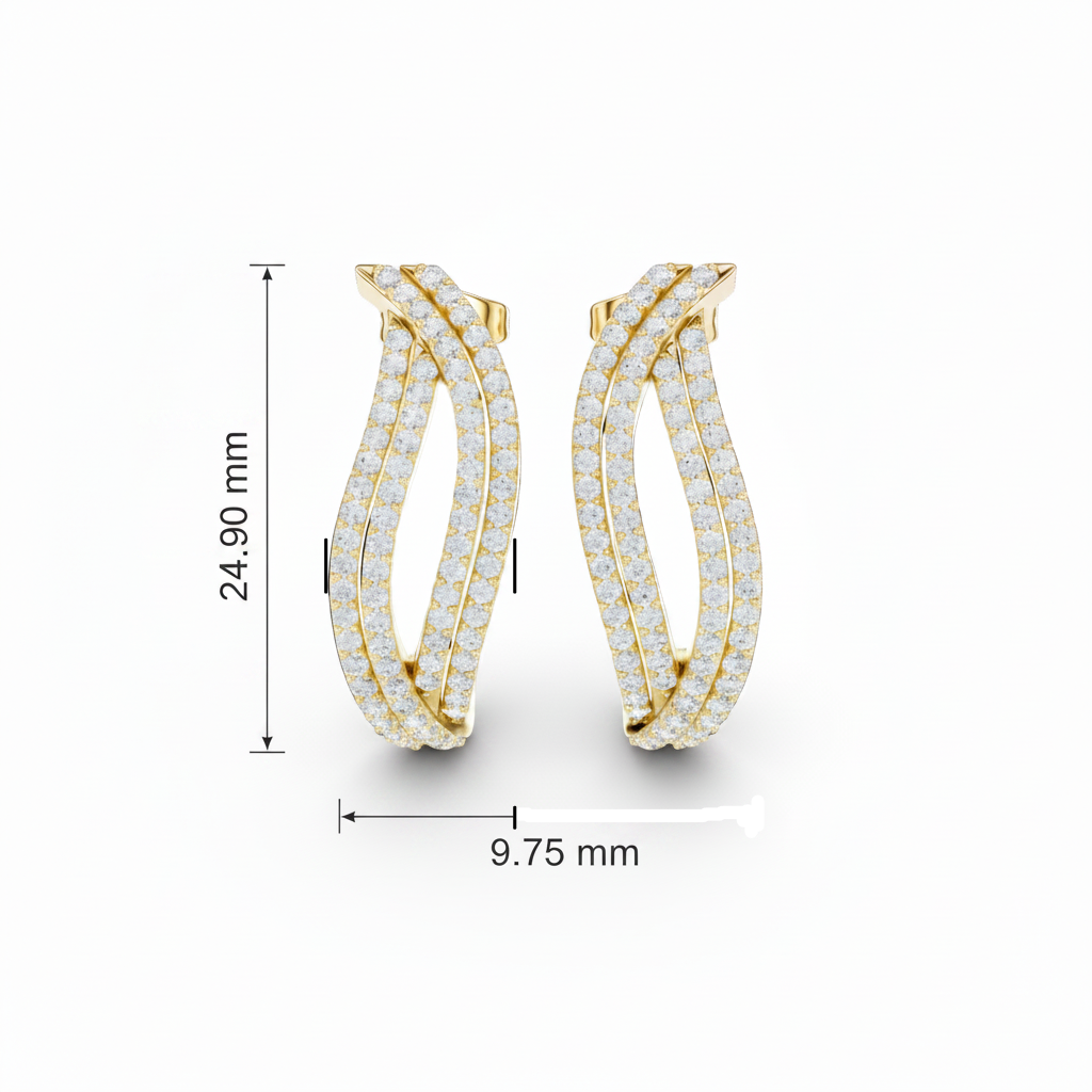 Crystal Pavé Ear-Cuff