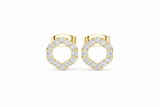 Floral Halo Circle Open Fram Diamond