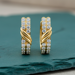 Modern Twist Double Row Spiral Opulence Diamond
