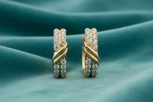 Load image into Gallery viewer, Modern Twist Double Row Spiral Opulence Diamond