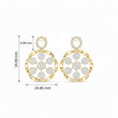 Architectural Flower Diamond Full Geometric Design