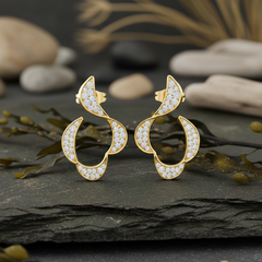 Flowing Diamond Wave Sculptural Sweep - E892A