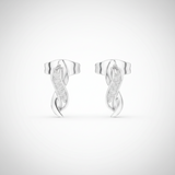 Modern Curved Sculpted Arc Diamond