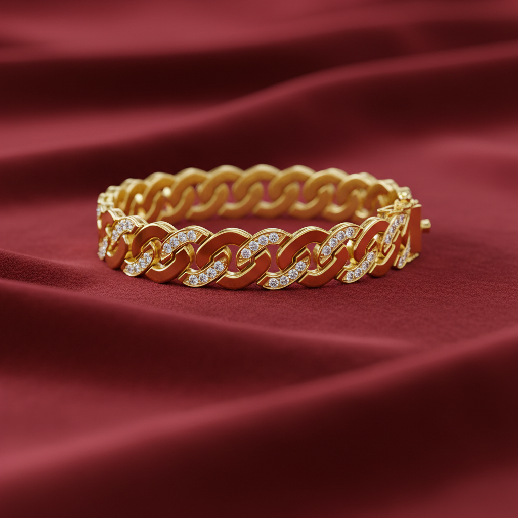 Diamond Wrist Showpiece Fortified Clasp Precision Setting