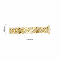 Diamond Wrist Showpiece Fortified Clasp Precision Setting
